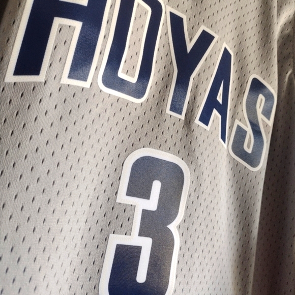 NWT Georgetown Hoyas Allen Iverson Mitchell and Ness 1995-1996 Jersey XXL Grey - Picture 5 of 14